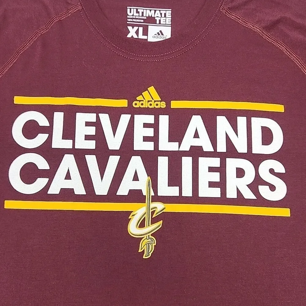 Adidas Cleveland Cavaliers Ultimate Tee T-Shirt Men Sz XL NBA Basketball CAVS